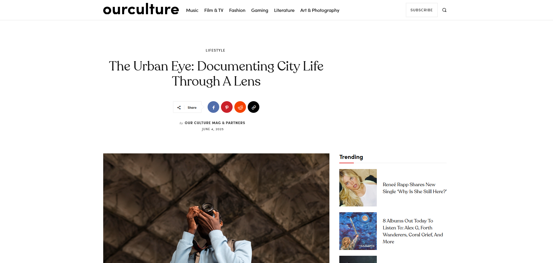 The Urban Eye: Documenting City Life Through a Lens