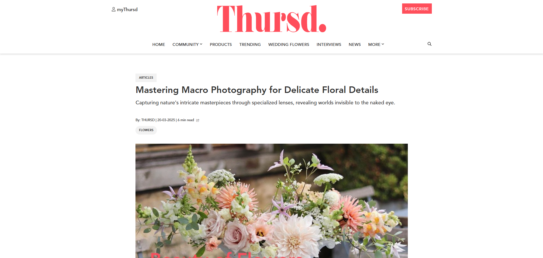 Mastering Macro Photography for Delicate Floral Details