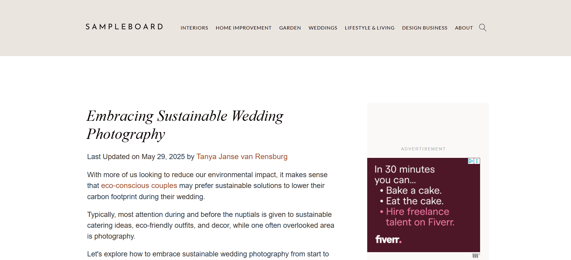 Embracing Sustainable Wedding Photography